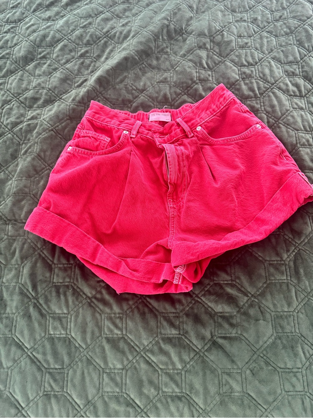 Free People Danni Short - Hot Rod Red - Size Small